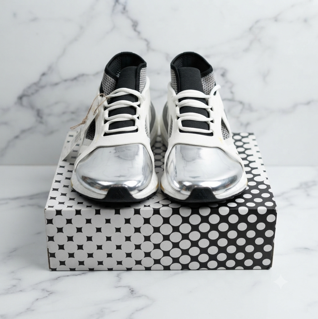 Baskets adidas x Stella McCartney ASMC Ultraboost 21 Metallic, pointure 36, vue de face